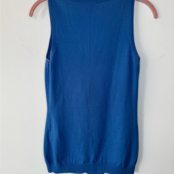 RED Valentino Blue Ruffled Tank Top - Picture 9 of 13